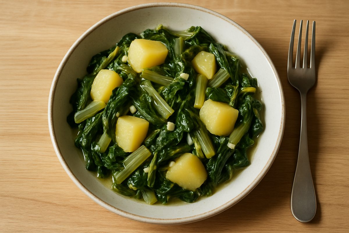 Acelgas rehogadas con patata