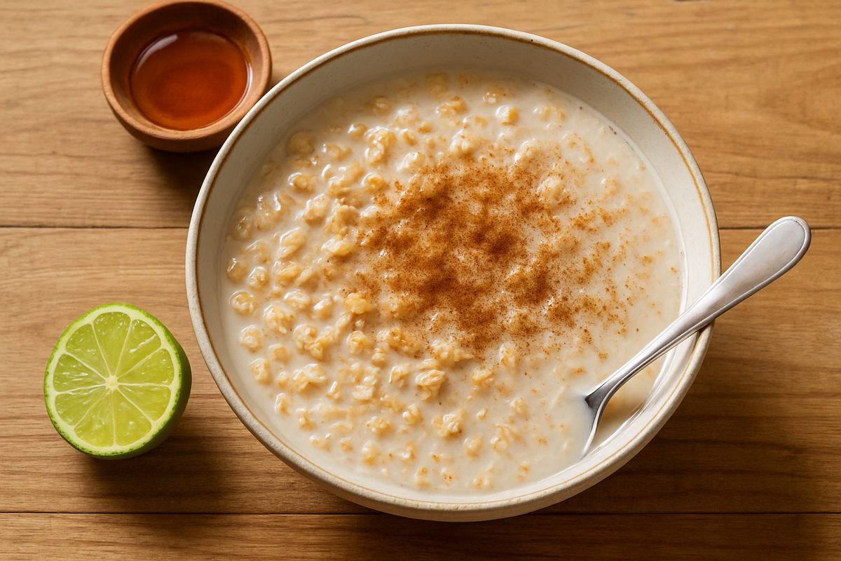 Agua de avena con canela