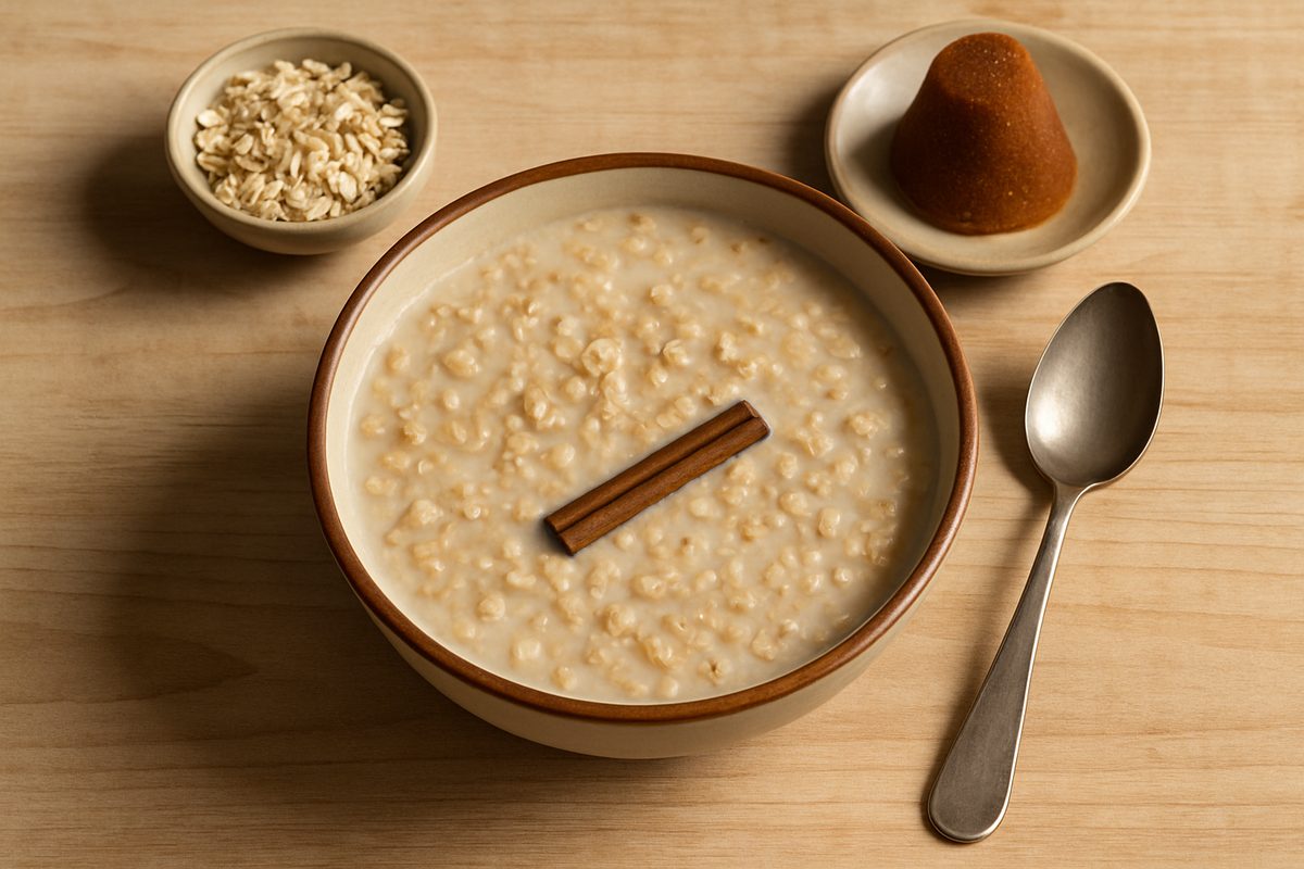 Atole de avena con canela