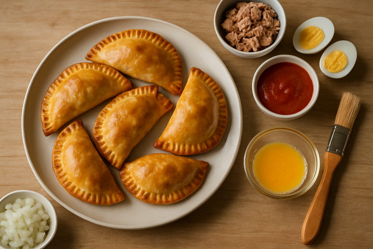 Empanadillas de atún al horno