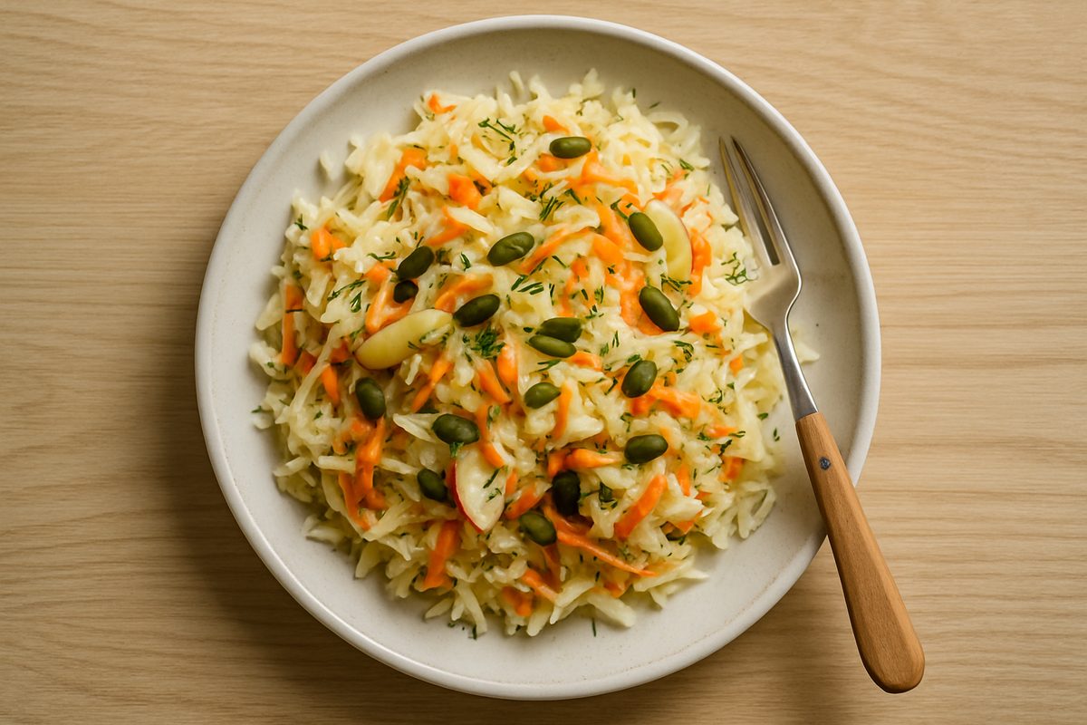 Ensalada de col y zanahoria