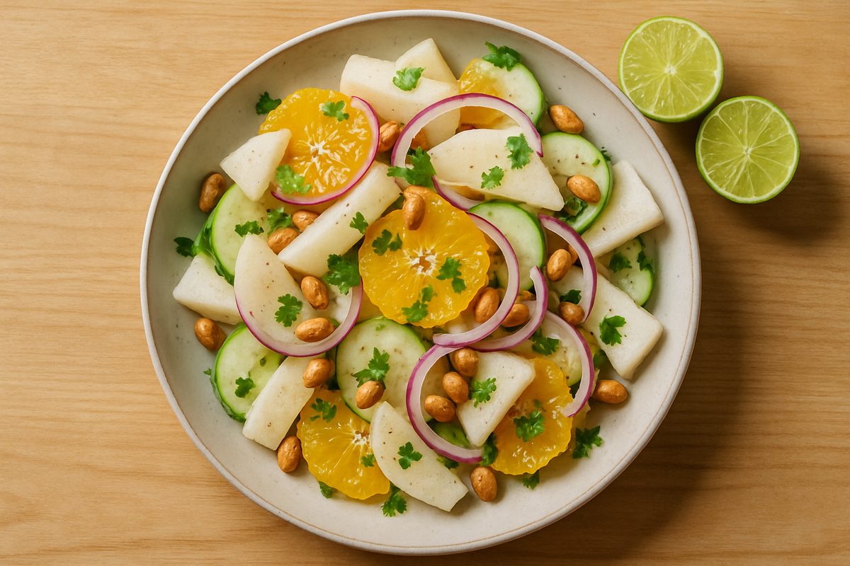 Ensalada de jícama y naranja