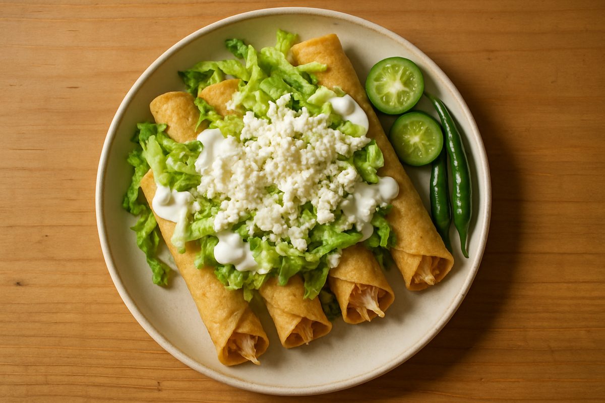 Flautas de pollo