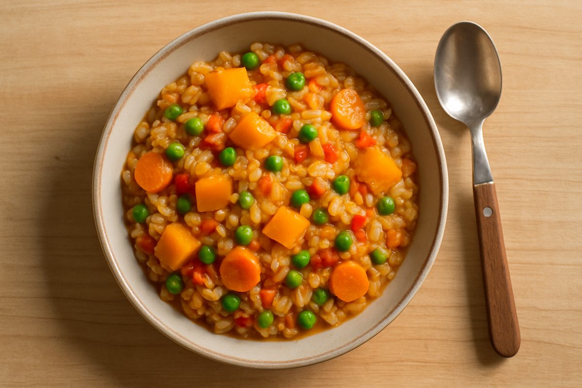 Guiso de arroz con verduras