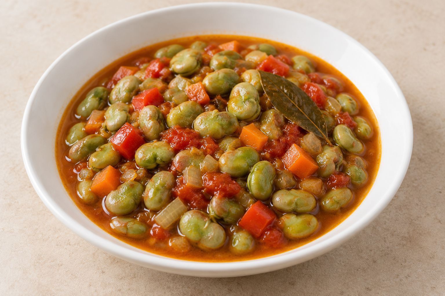 Habas guisadas con verduras