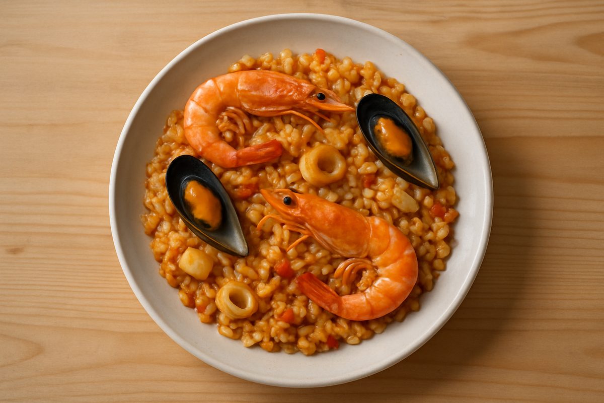 Paella de marisco