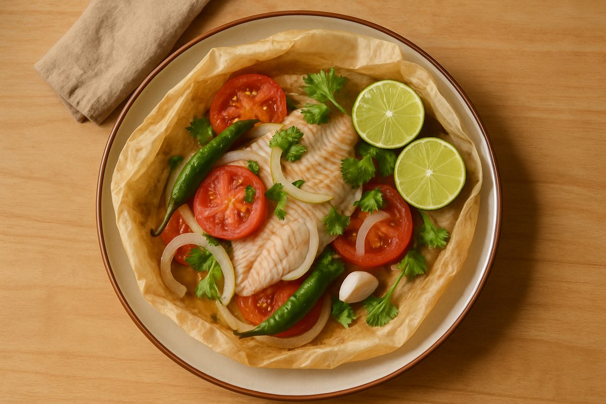 Pescado empapelado