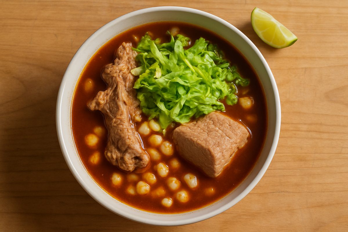 Pozole rojo de puerco