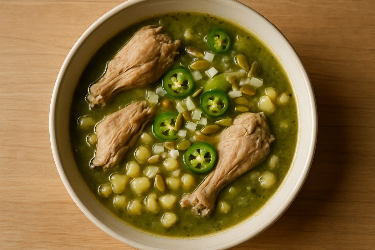 Pozole verde de pollo