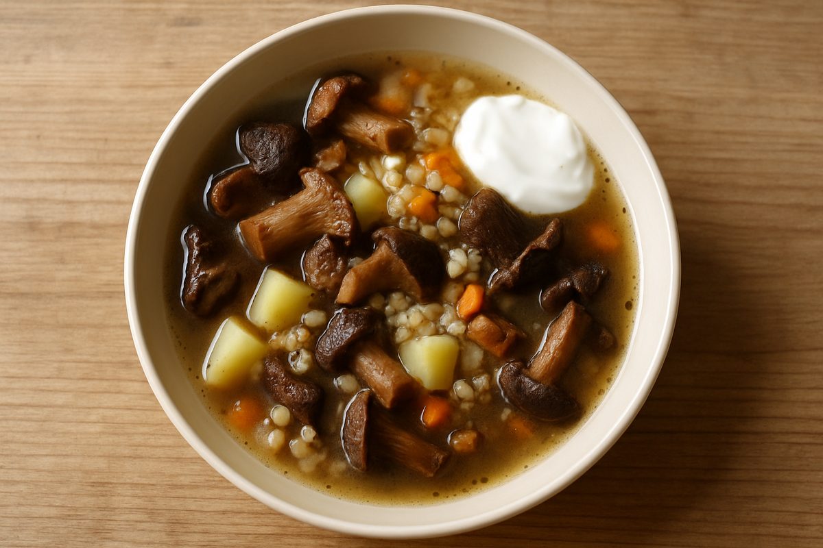 Sopa de setas del bosque