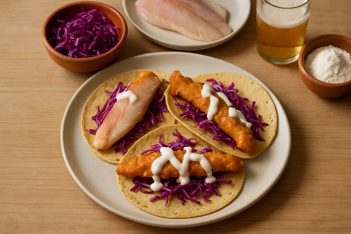 Tacos de pescado estilo Ensenada