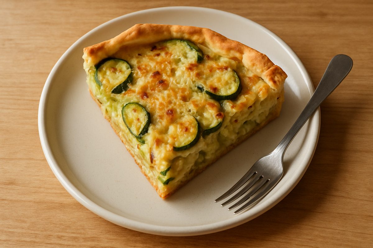 Tarta de zapallitos y cebolla