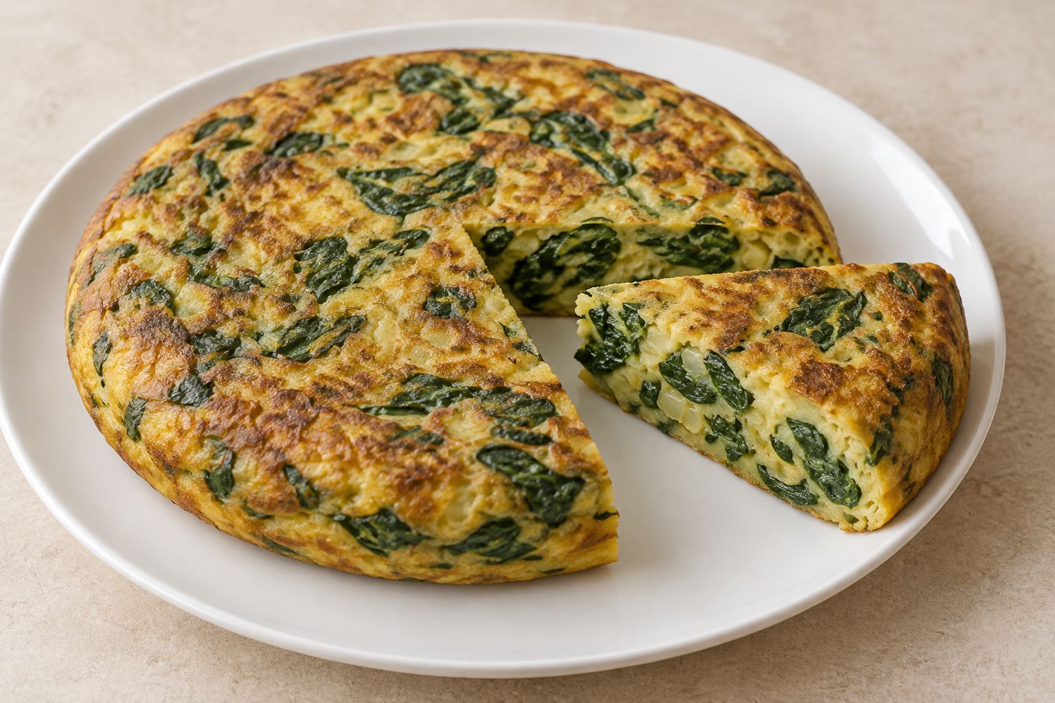 Tortilla de espinacas