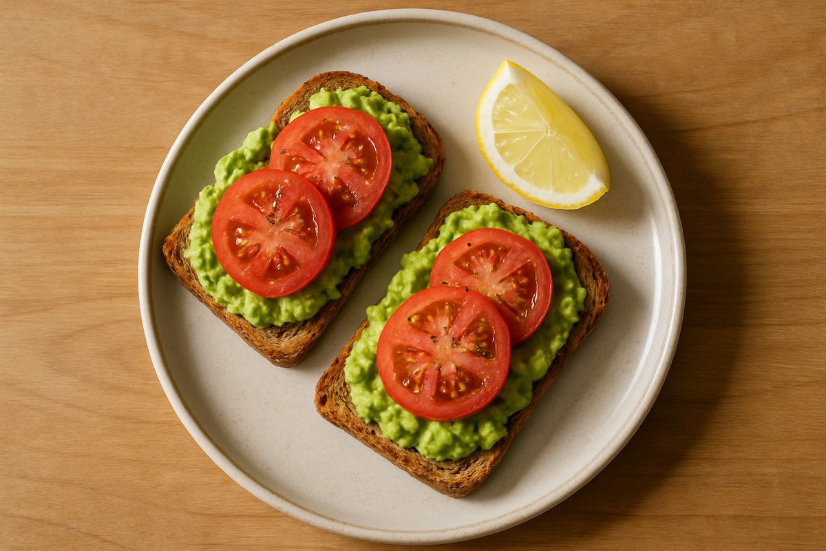 Tostadas con palta y tomate