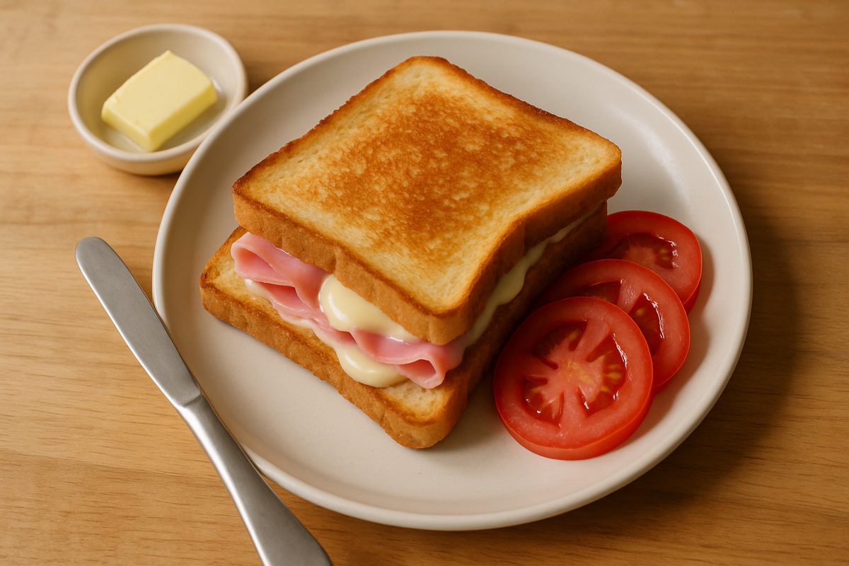 Tostado de jamón y queso